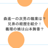 森進一の次男の職業は？兄弟の経歴を紹介！義理の娘は山本舞香？